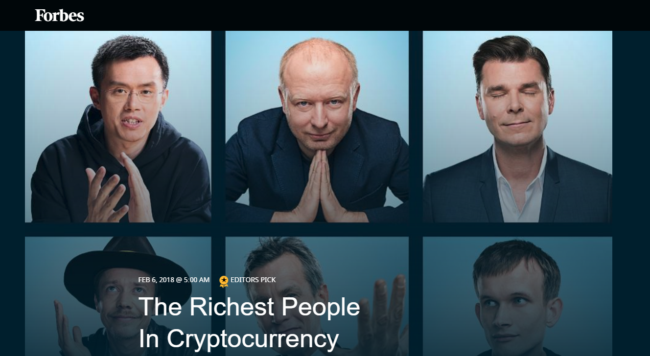 first ever cryptocurrency billionaires